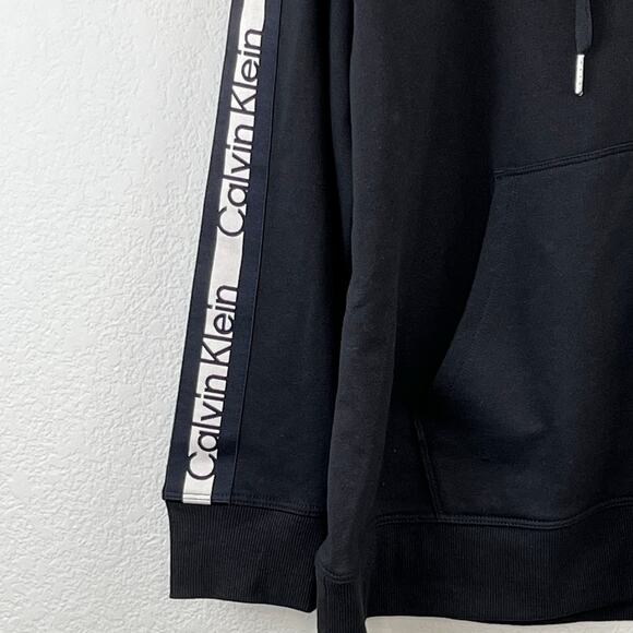 Calvin Klein Performance Black Logo Tape Full Zip Hoodie Sweatshirt Plus 1X NWT - Picture 7 of 13